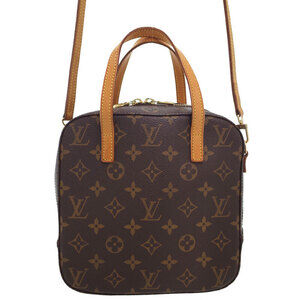 Louis Vuitton Monogram Leather Brown Spontini Bag